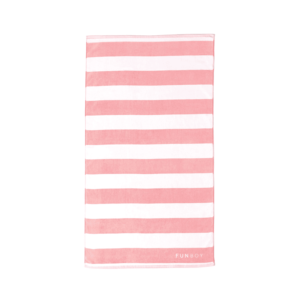 Cabana Striped Towel - Pink, Shopsweetluluss