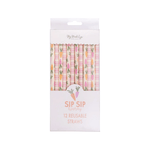 Carrots & Stripes Reusable Straws, Shopsweetluluss