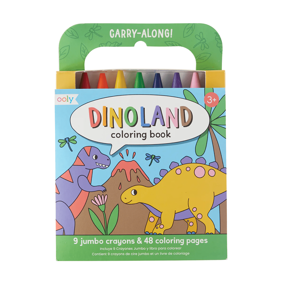 Carry Along Coloring Book Set - Dinoland, Shopsweetluluss