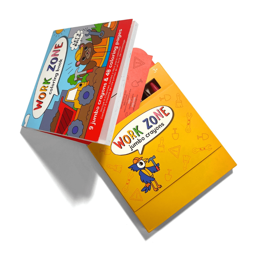 Carry Along Coloring Book Set - Work Zone, Shopsweetluluss