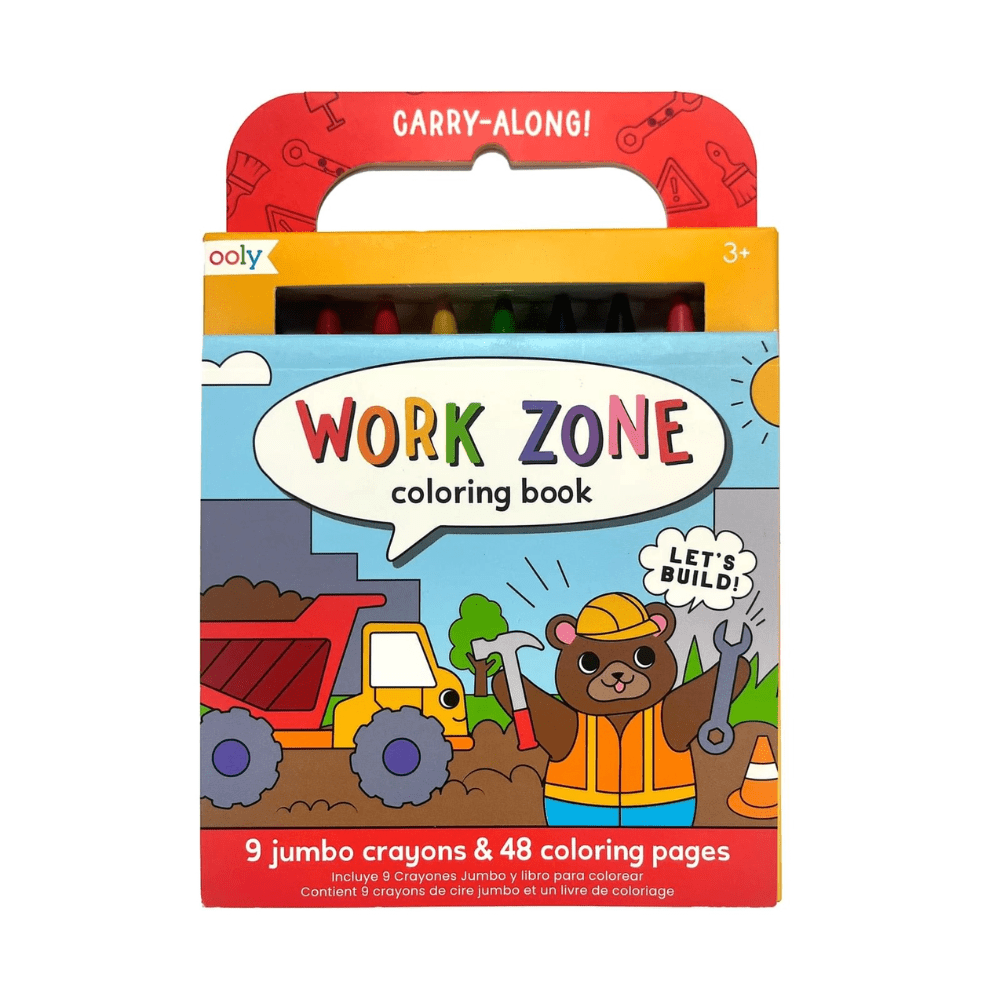 Carry Along Coloring Book Set - Work Zone, Shopsweetluluss