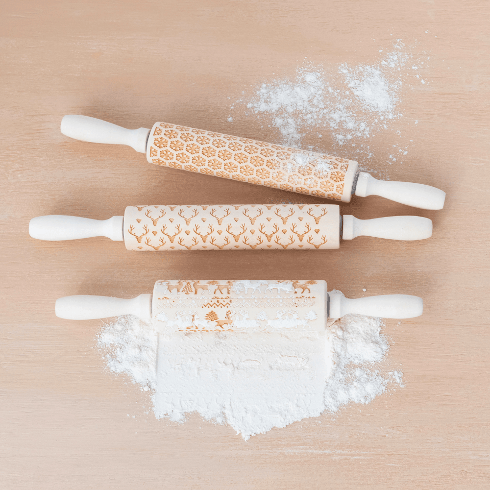 Wood Carved Rolling Pin, Shopsweetluluss