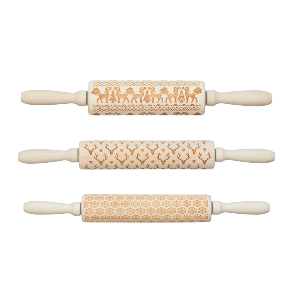 Wood Carved Rolling Pin, Shopsweetluluss