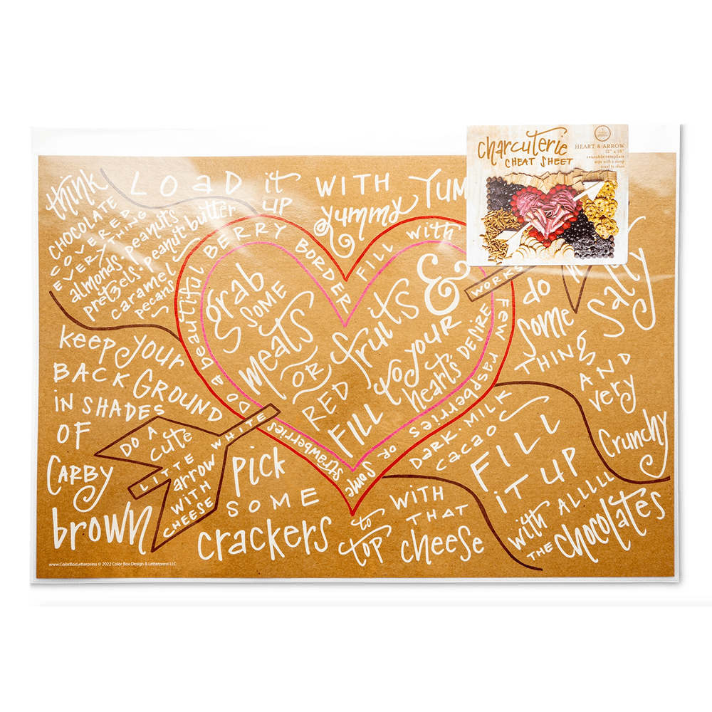 Charcuterie Cheat Sheet - Heart, Shopsweetluluss