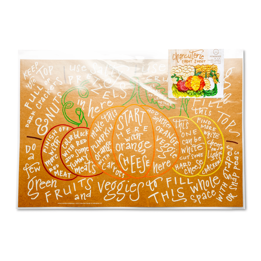 Charcuterie Cheat Sheet - Pumpkins - Shopsweetluluss