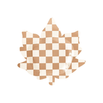 Checkered Maple Leaf Plates, Shopsweetluluss