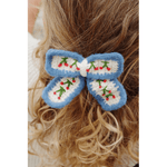 Cherry Crochet Bow Clip, Shopsweetluluss
