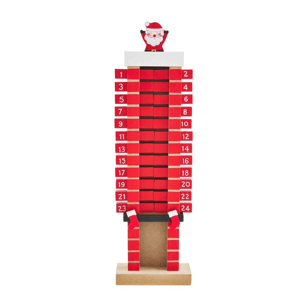 Santa Chimney Advent Calendar, Shopsweetluluss