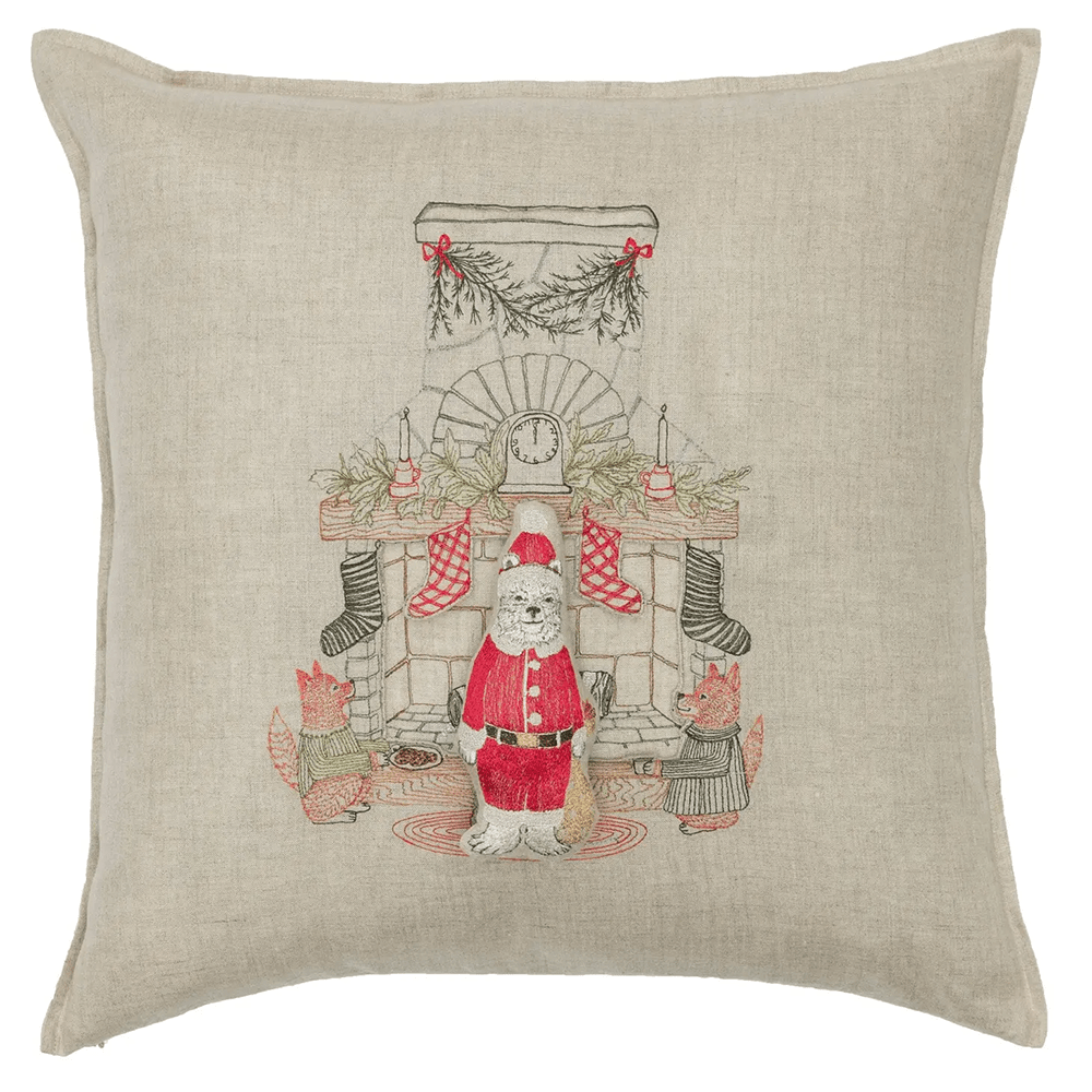 Chimney Santa Pocket Pillow, Shopsweetluluss