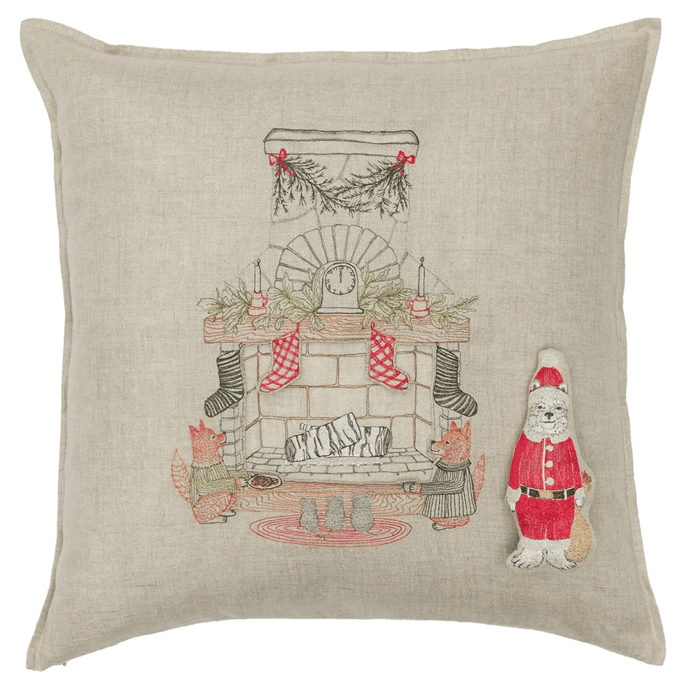 Chimney Santa Pocket Pillow, Shopsweetluluss