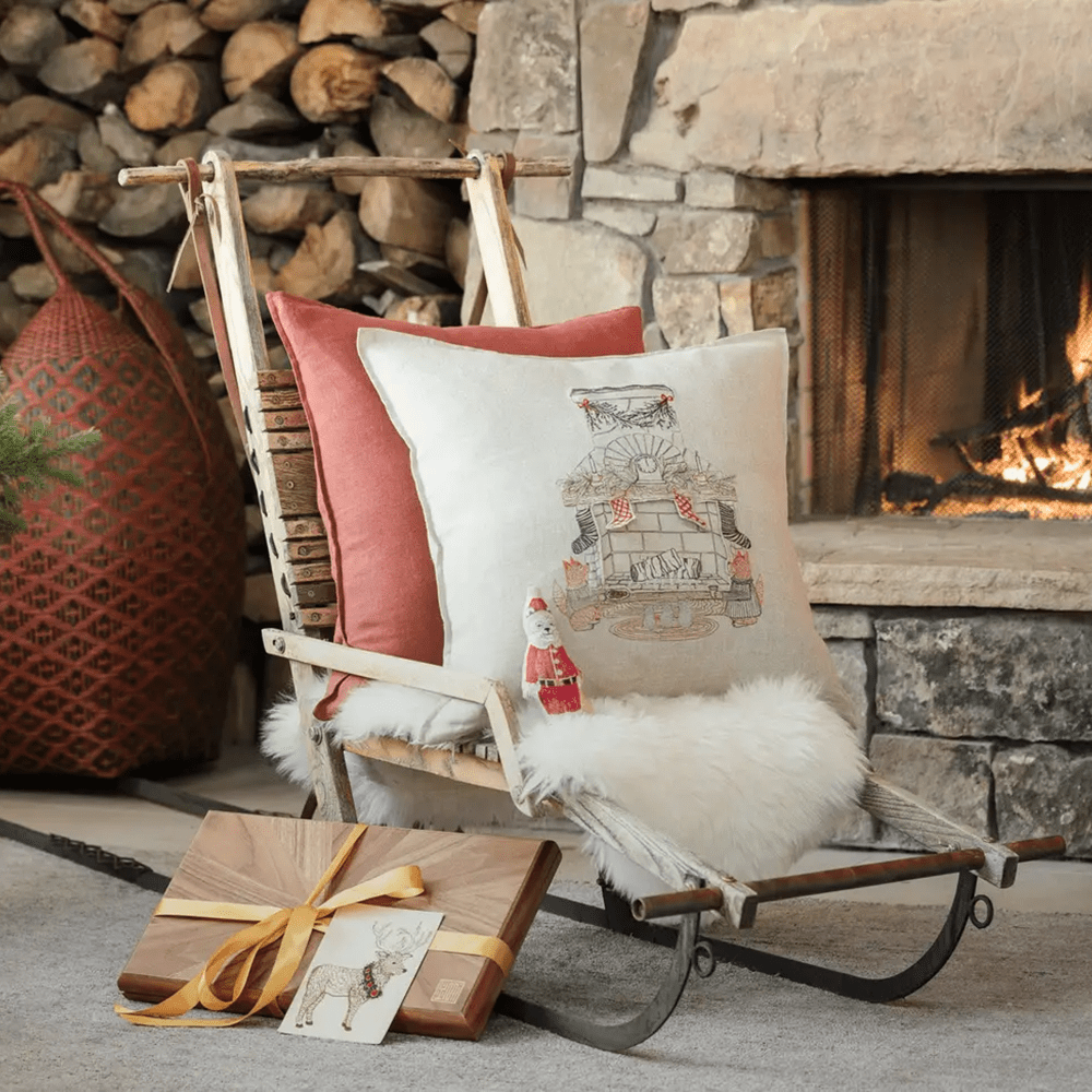 Chimney Santa Pocket Pillow, Shopsweetluluss