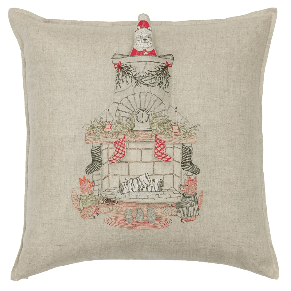 Chimney Santa Pocket Pillow, Shopsweetluluss
