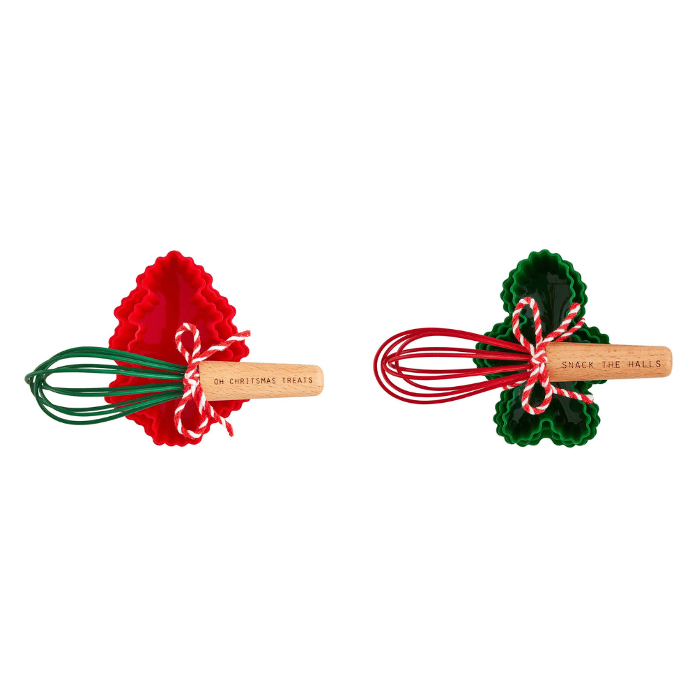 Christmas Baking Mold & Whisk Set - 2 Style Options, Shopsweetluluss