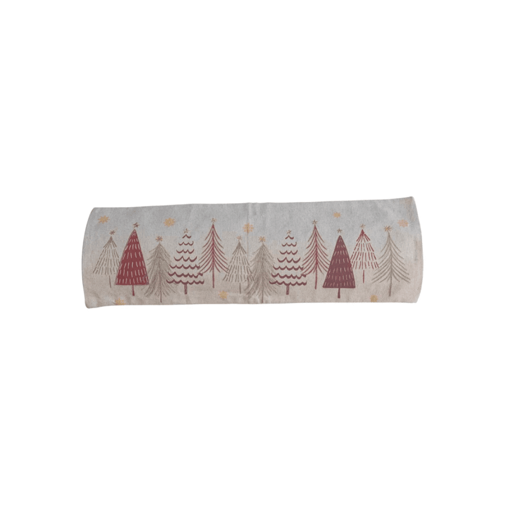 Christmas Trees Cotton Embroidered Pillow, Shopsweetluluss