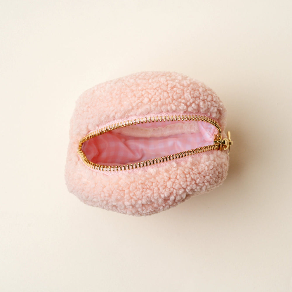 Circle Teddy Pouch - Strawberry Pink, Shopsweetluluss