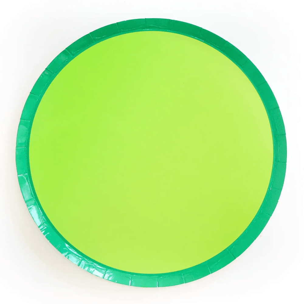 Color Block Plates - Green & Lime, Shopsweetluluss