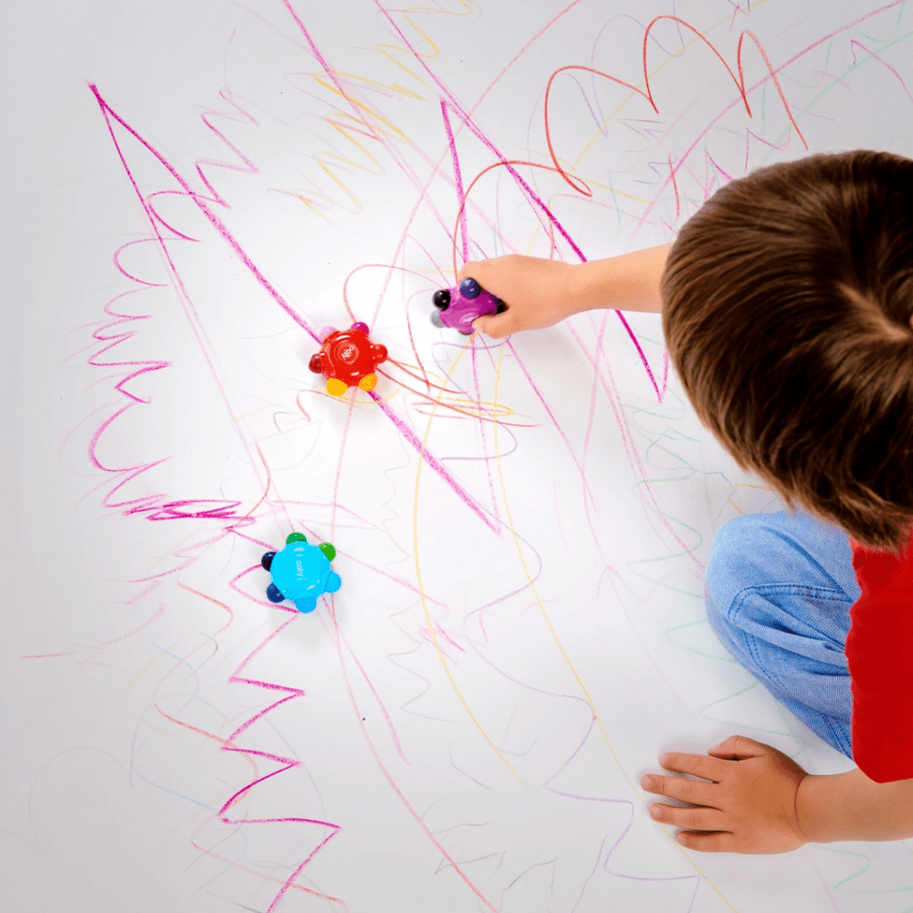 Color Burst Easy Grip Crayons: Set of 3 - 18 Classic Colors, Shopsweetluluss
