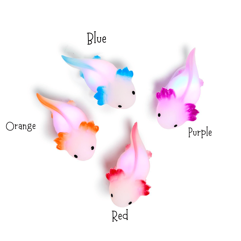 Color Changing Axolotl Bath Toy - 4 Color Options, Shopsweetluluss