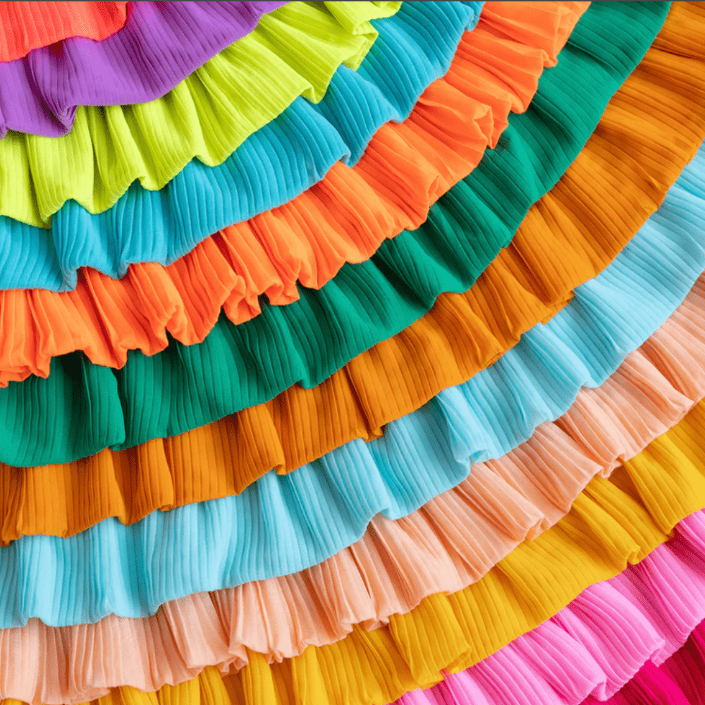 Color Pop Pleats Tree Skirt, Shopsweetluluss
