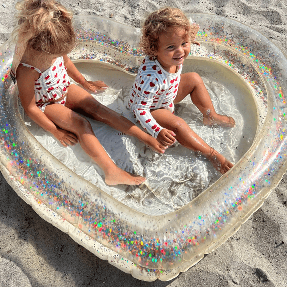 Confetti Heart Kiddie Pool - Blush, Shopsweetluluss