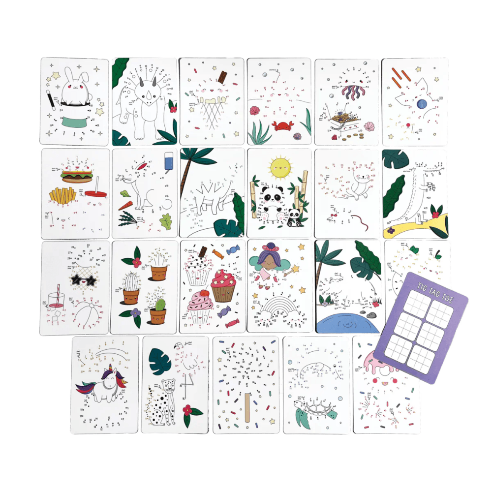 Connect the Dots Activity Cards - Set of 24, Shopsweetluluss