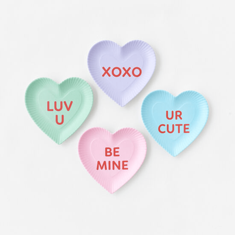 Conversation Heart Plate - 4 Style Options, Shopsweetluluss