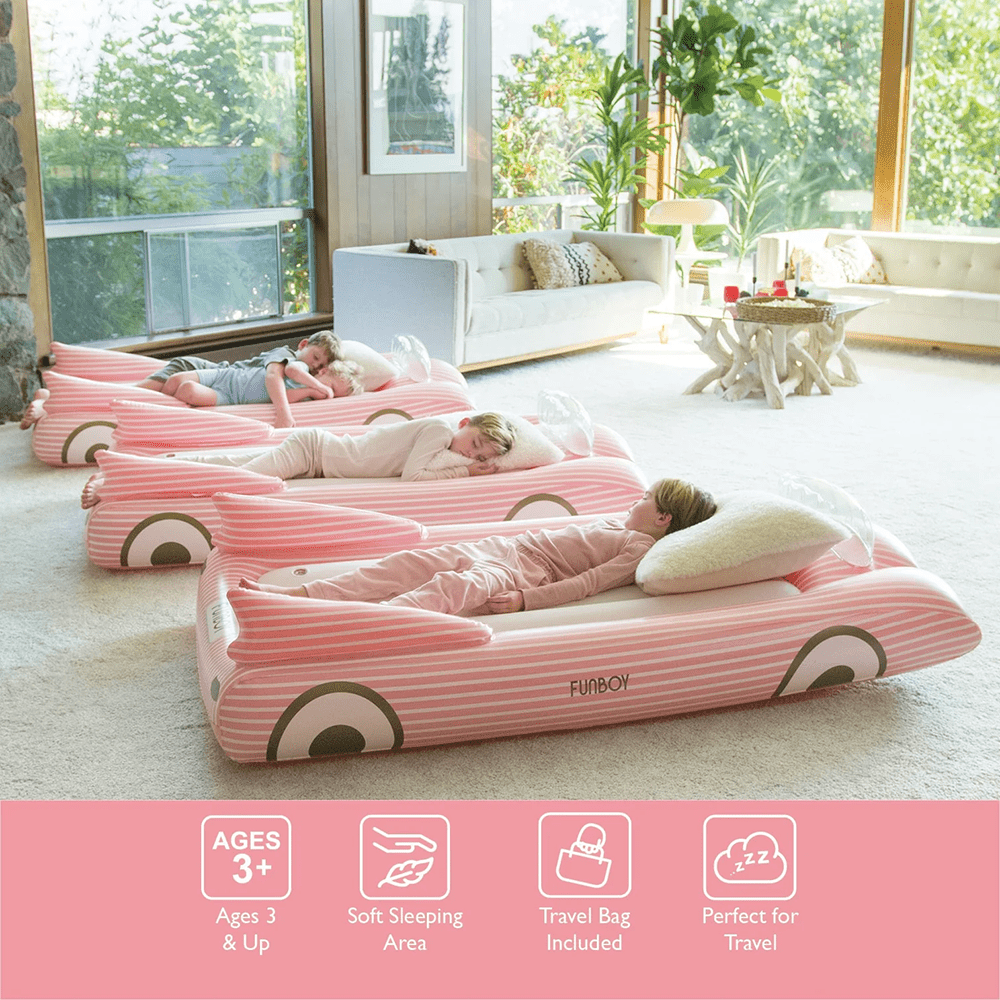 Convertible Kids Sleepover Air Mattress - Pink, Shopsweetluluss