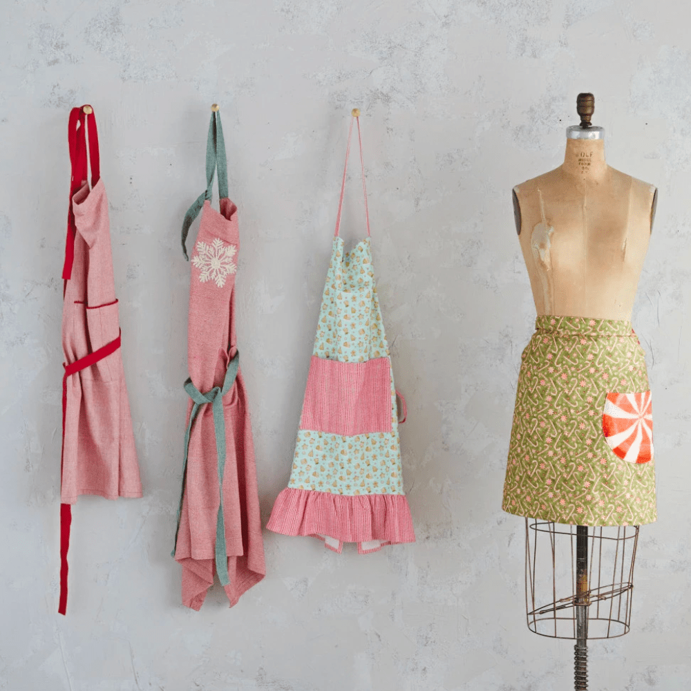 Ruffled and Cookie Pattern Apron - ShopsweetlulussAdult's Cotton Printed Apron - Ruffle & Cookie Pattern, Shopsweetluluss