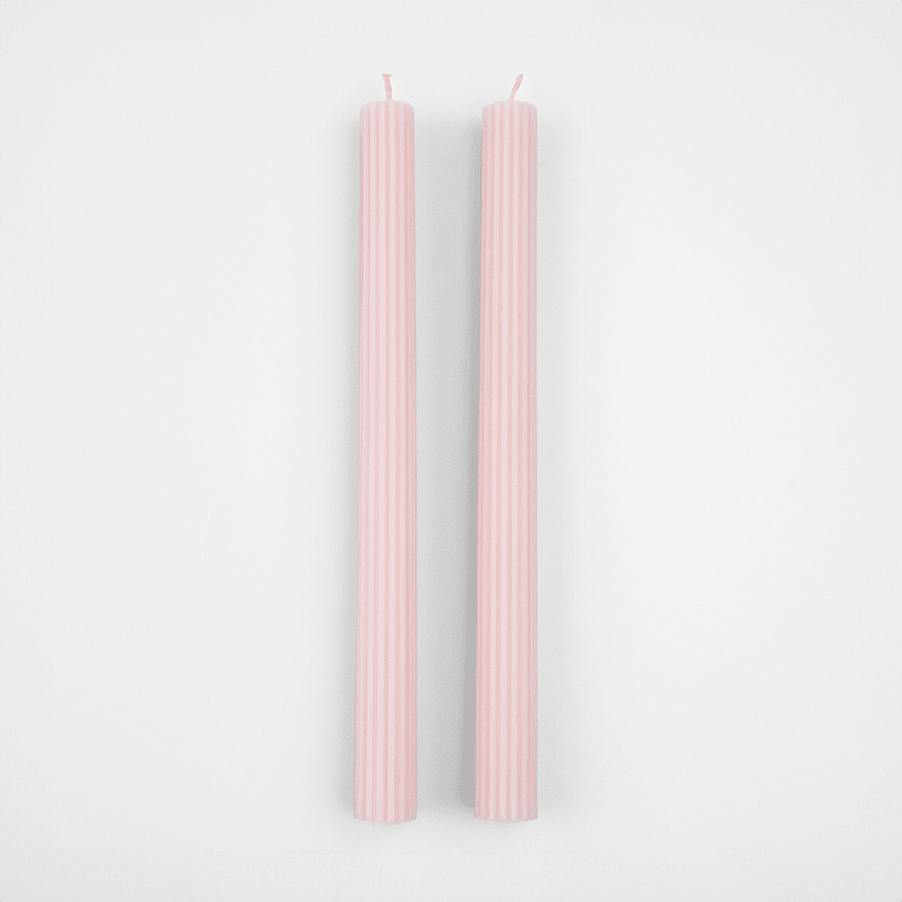Cotton Candy Pink Table Candles, Shopsweetluluss