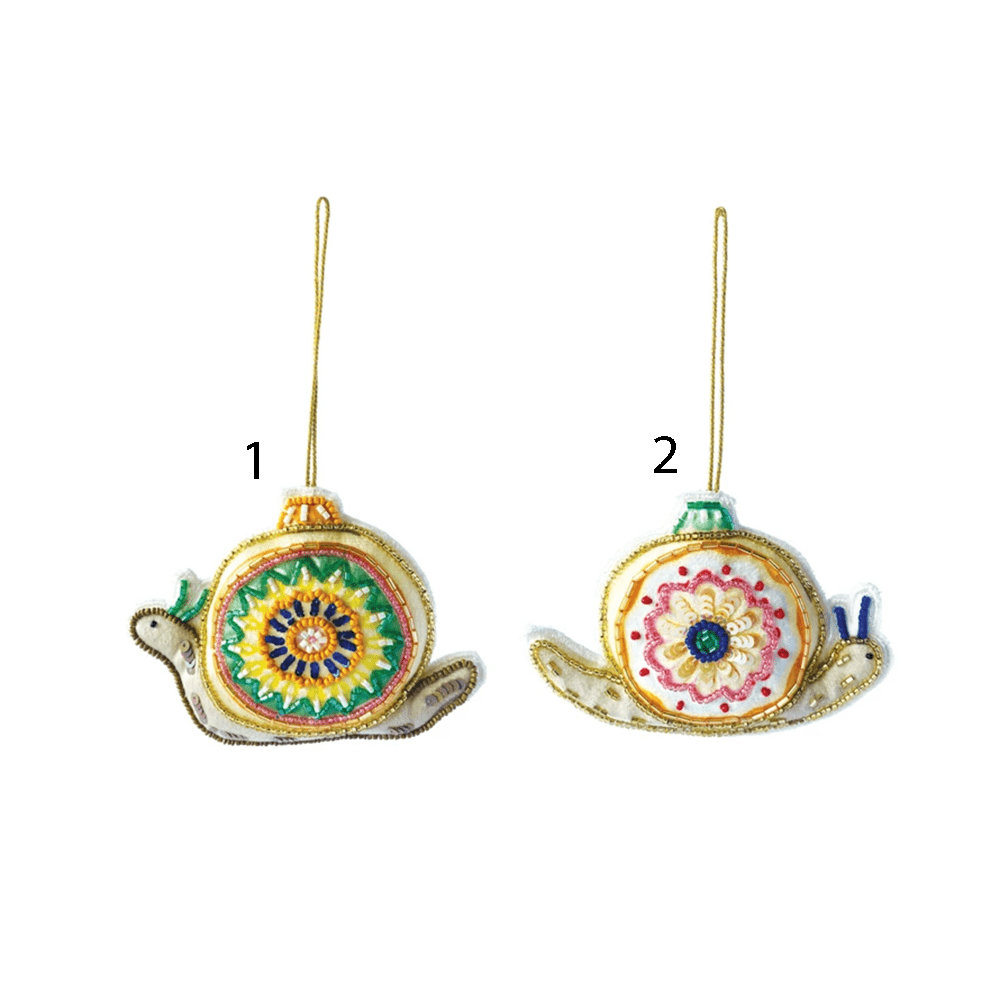 Cotton Snail Ornament - 2 Style Options, Shopsweetluluss
