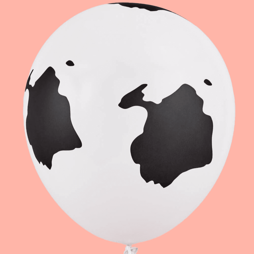 11" Latex Balloon, Cow Print, Shopsweetluluss