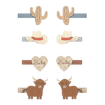 Cowboy Mini Clips - 8pk, Shopsweetluluss