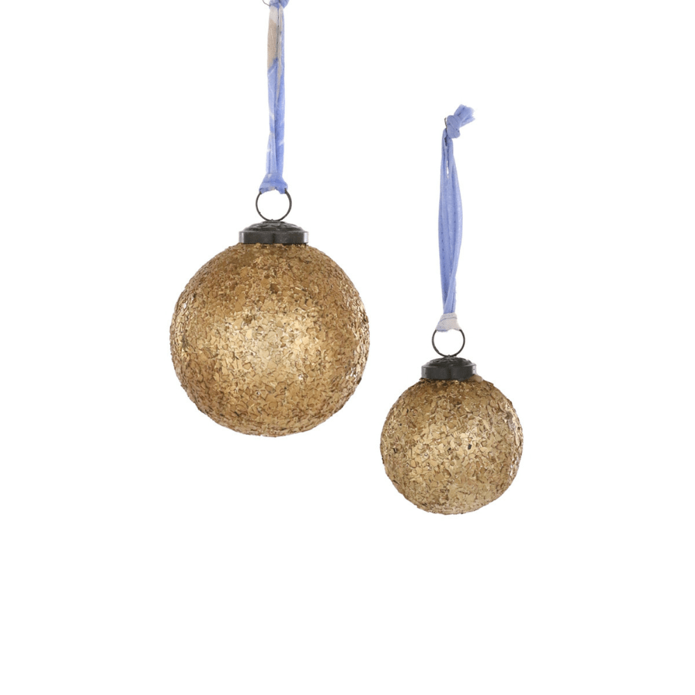 Crushed Glass Baubles Set, Shopsweetluluss