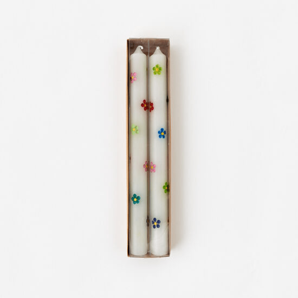 Daisy Taper Candle Set, Shopsweetluluss