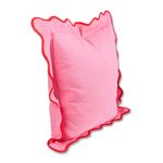 Darcy Linen Pillow - Light Pink & Cherry, Shopsweetluluss