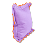 Darcy Linen Pillow - Lilac + Orange, Shopsweetluluss