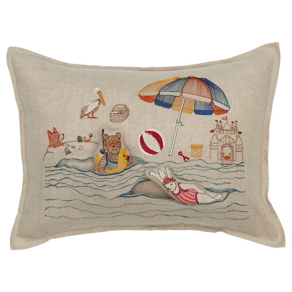 Day at the Beach Pocket Pillow, Shopsweetluluss