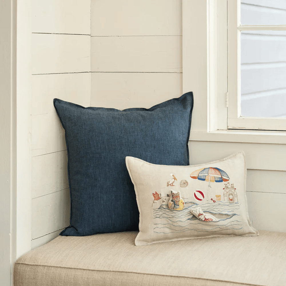 Day at the Beach Pocket Pillow, Shopsweetluluss