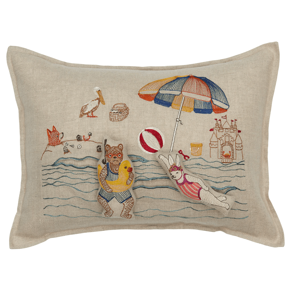 Day at the Beach Pocket Pillow, Shopsweetluluss