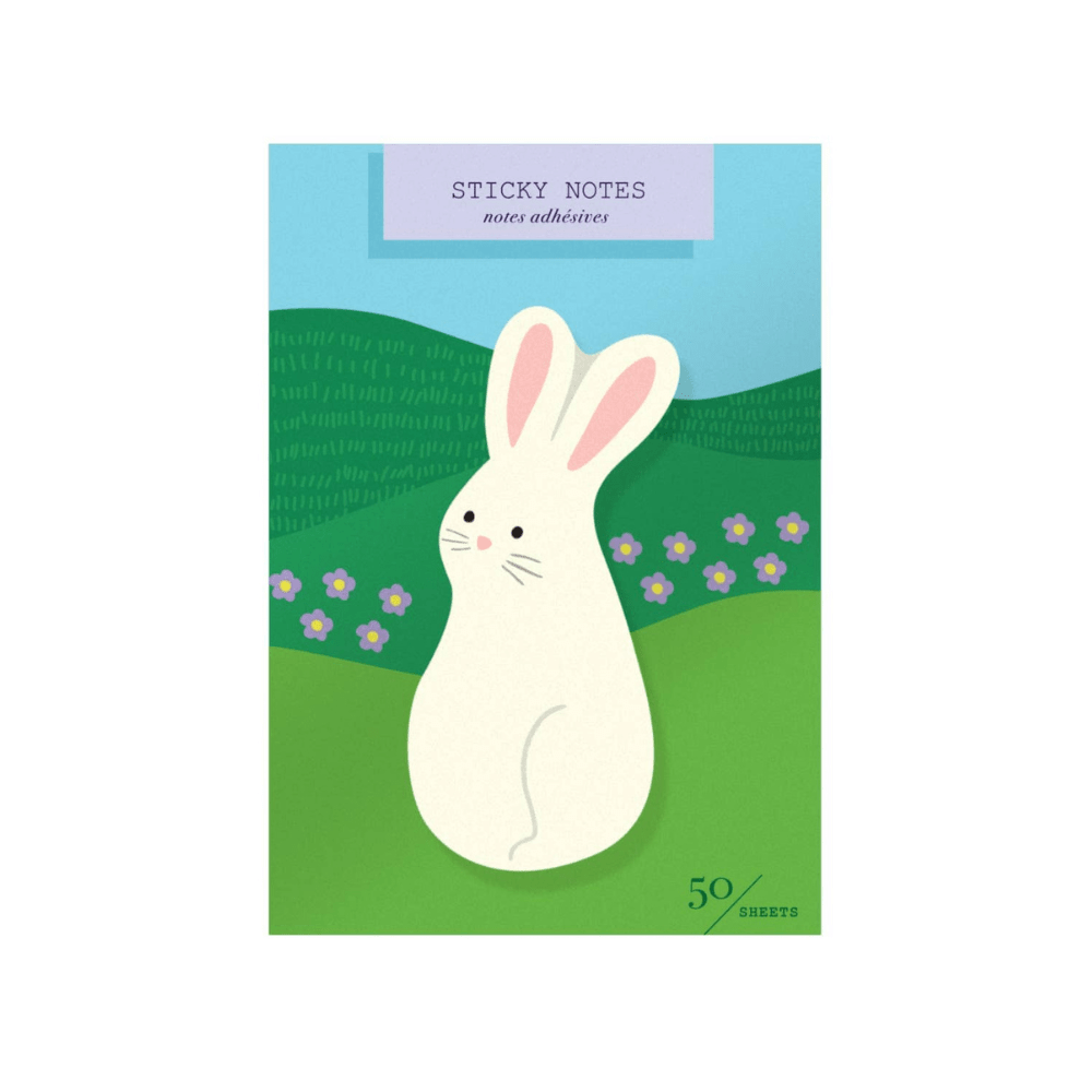 Bunny Die Cut Sticky Notes, Shopsweetluluss