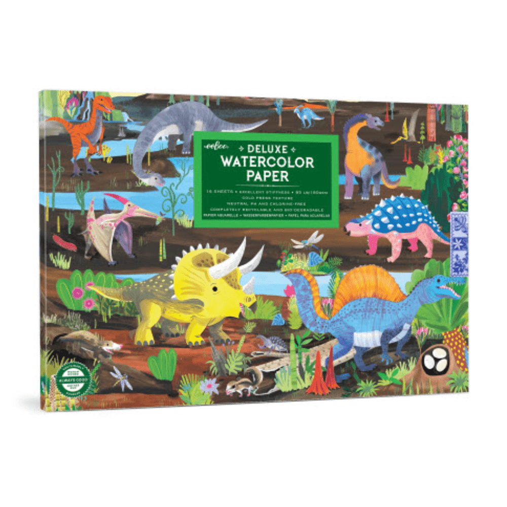 Dinosaur Watercolor Pad, Shopsweetluluss