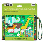 Double Sided On-The-Go Animal Menagerie Puzzle, Shopsweetluluss
