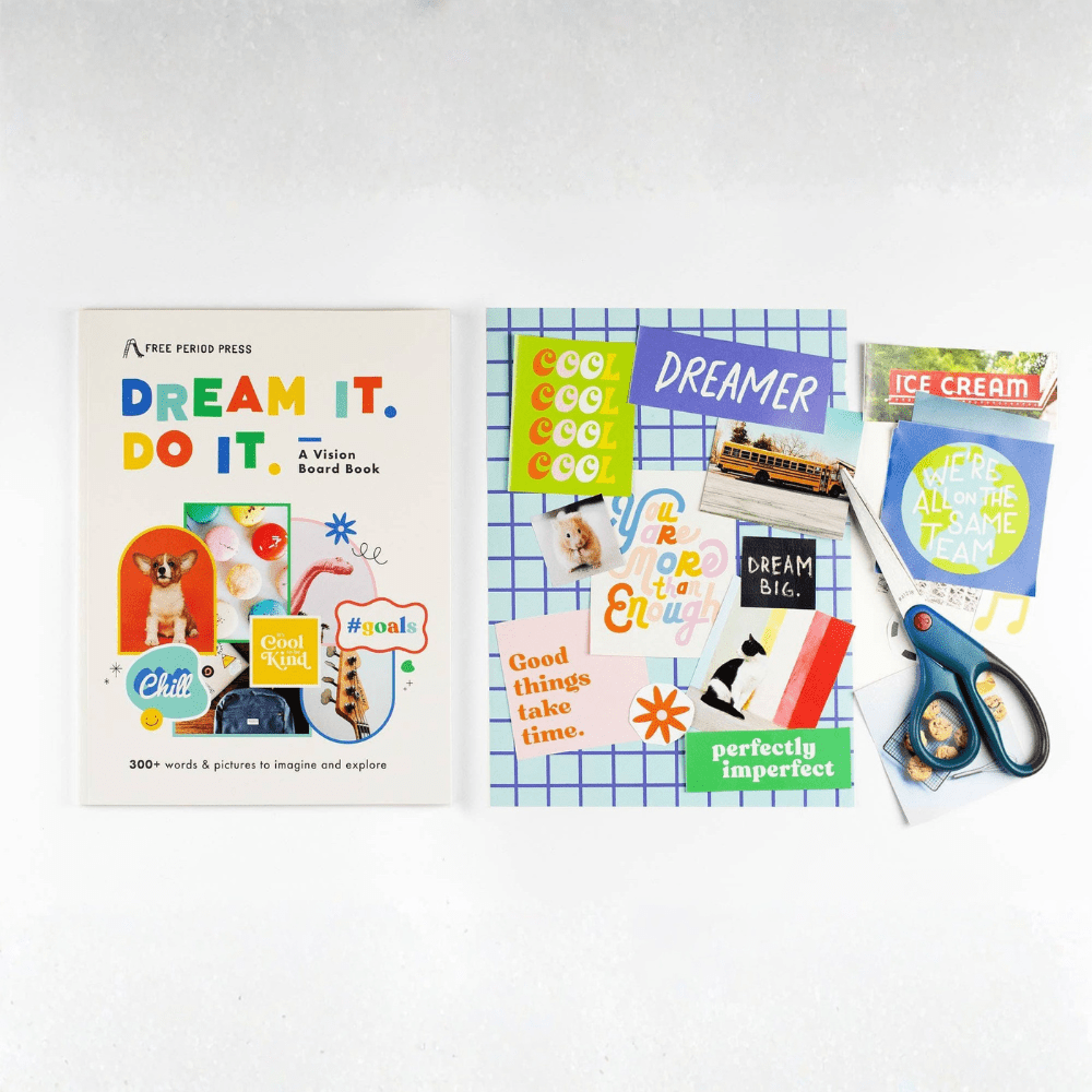 Dream It. Do It., A Kids Vision Board Book, Shopsweetluluss