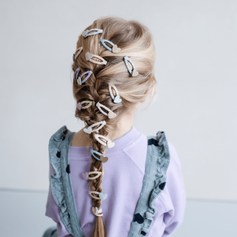 Dreamy Hearts Mini Hair Clip Set, Shopsweetluluss