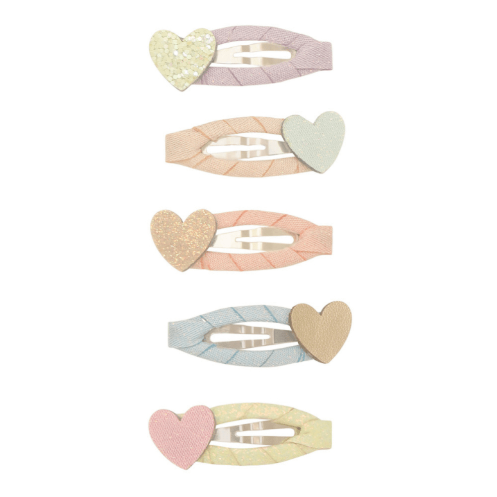 Dreamy Hearts Mini Hair Clip Set, Shopsweetluluss