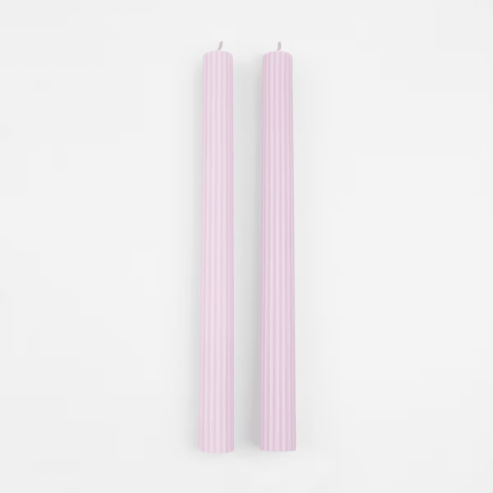 Dusty Lilac Table Candles, Shopsweetluluss