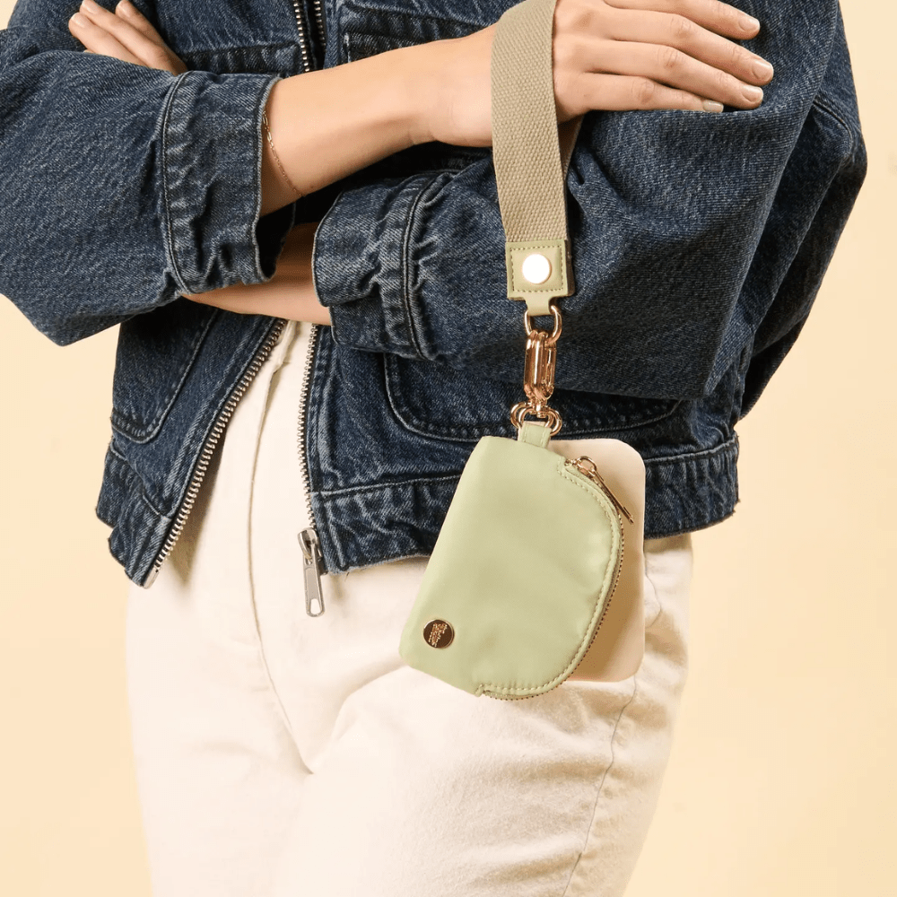 Dynamic Duo Pouch Wristlet - Sage, Shopsweetluluss