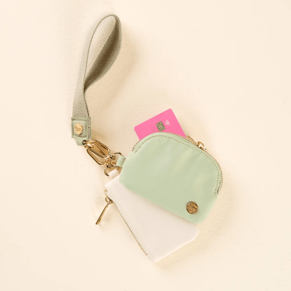 Dynamic Duo Pouch Wristlet - Sage, Shopsweetluluss