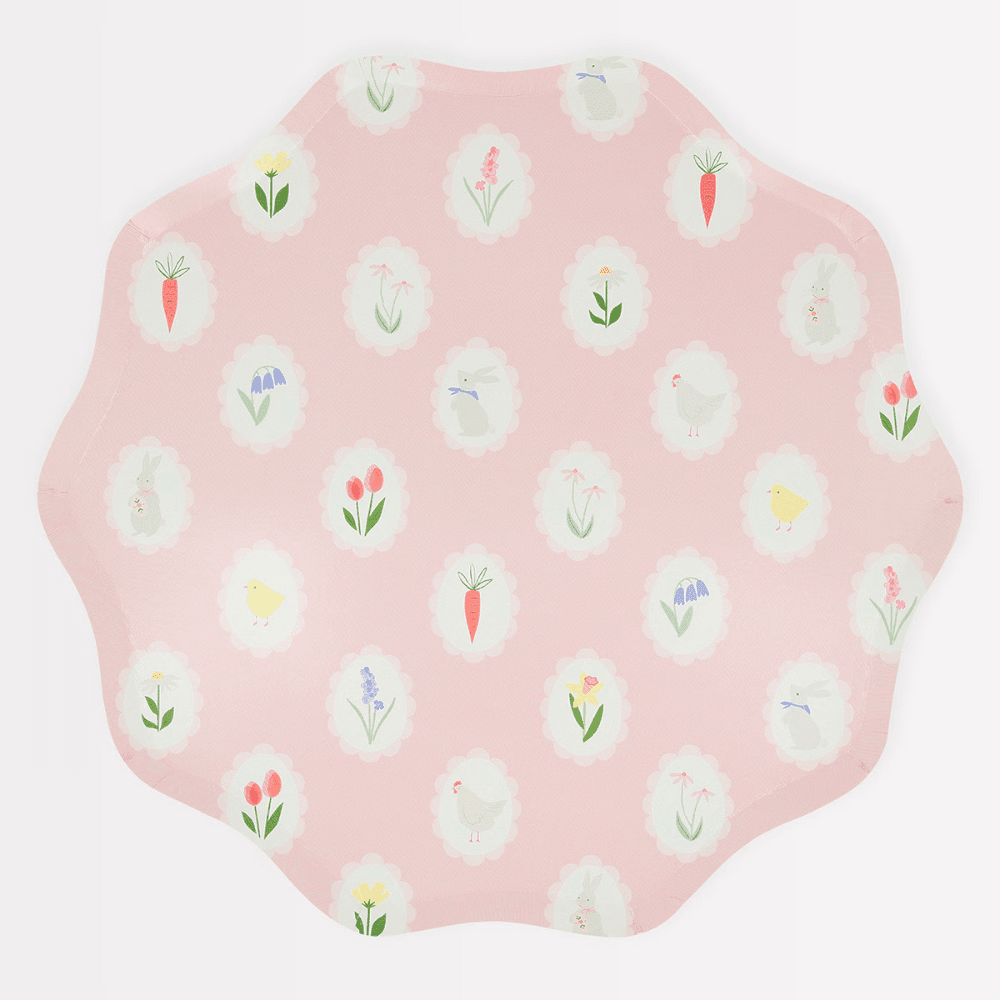 Easter Cameo Dinner Plates, Shopsweetluluss