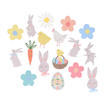 Easter Themed Shaped Stickers, Shopsweetluluss